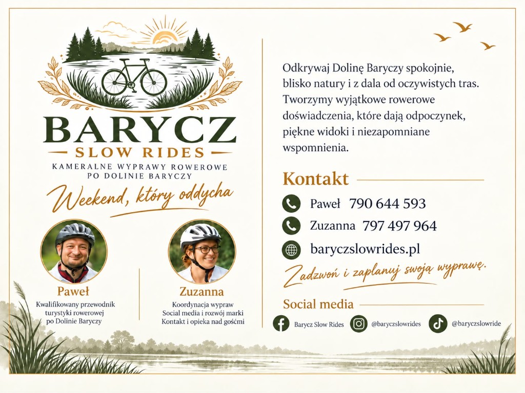 Barycz Slow Rides — kameralne wyprawy rowerowe po Dolinie Baryczy